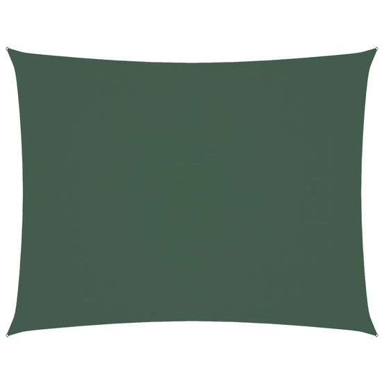 Voile de parasol tissu oxford rectangulaire 3x4,5 m vert foncé