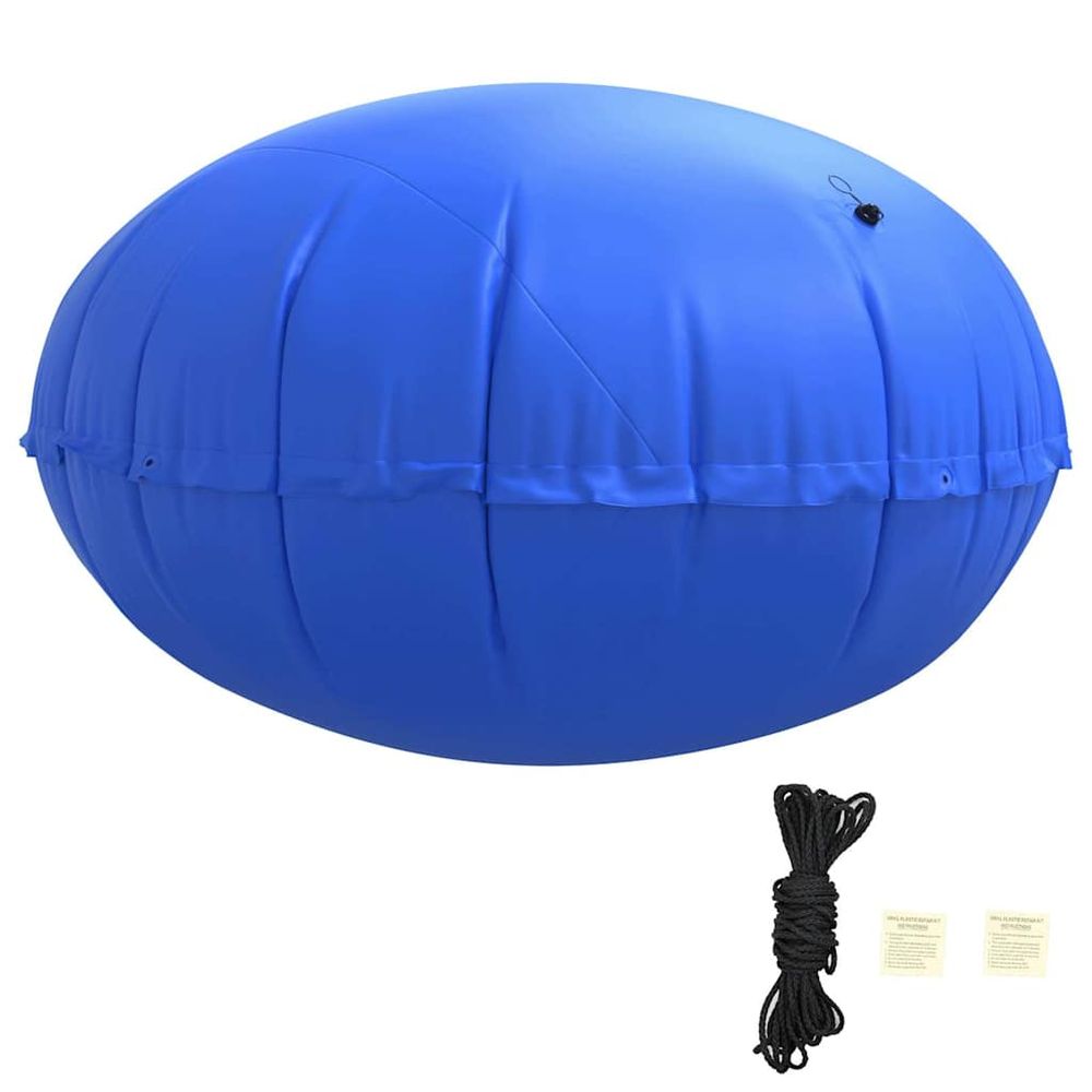 Coussin de piscine d'hiver bleu ø 310 x 180 cm pvc