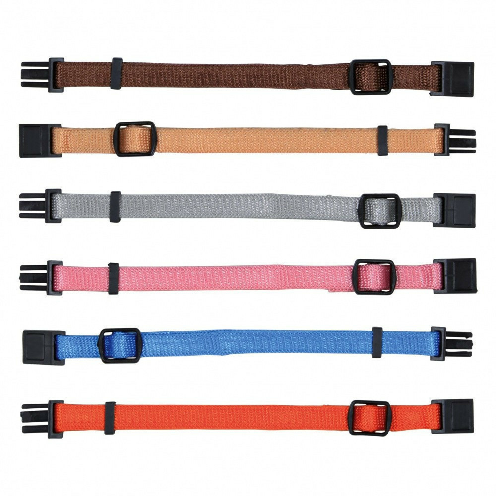 6 colliers m-l 22 à 35 cm x10 mm pour chiot couleurs différentes