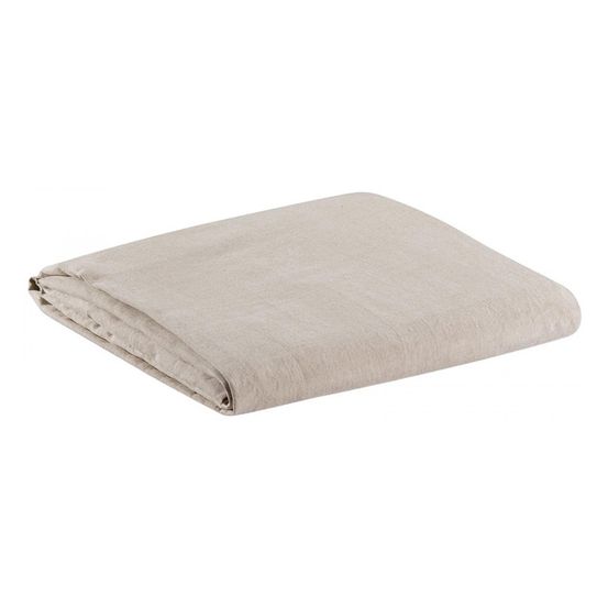 Drap housse stonewashed zeff naturel 140 x 190 x 30 cm