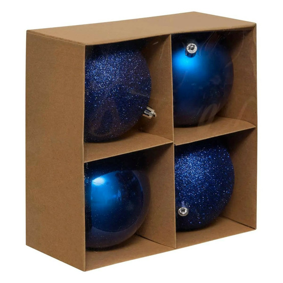 Lot de 4 boules de noël