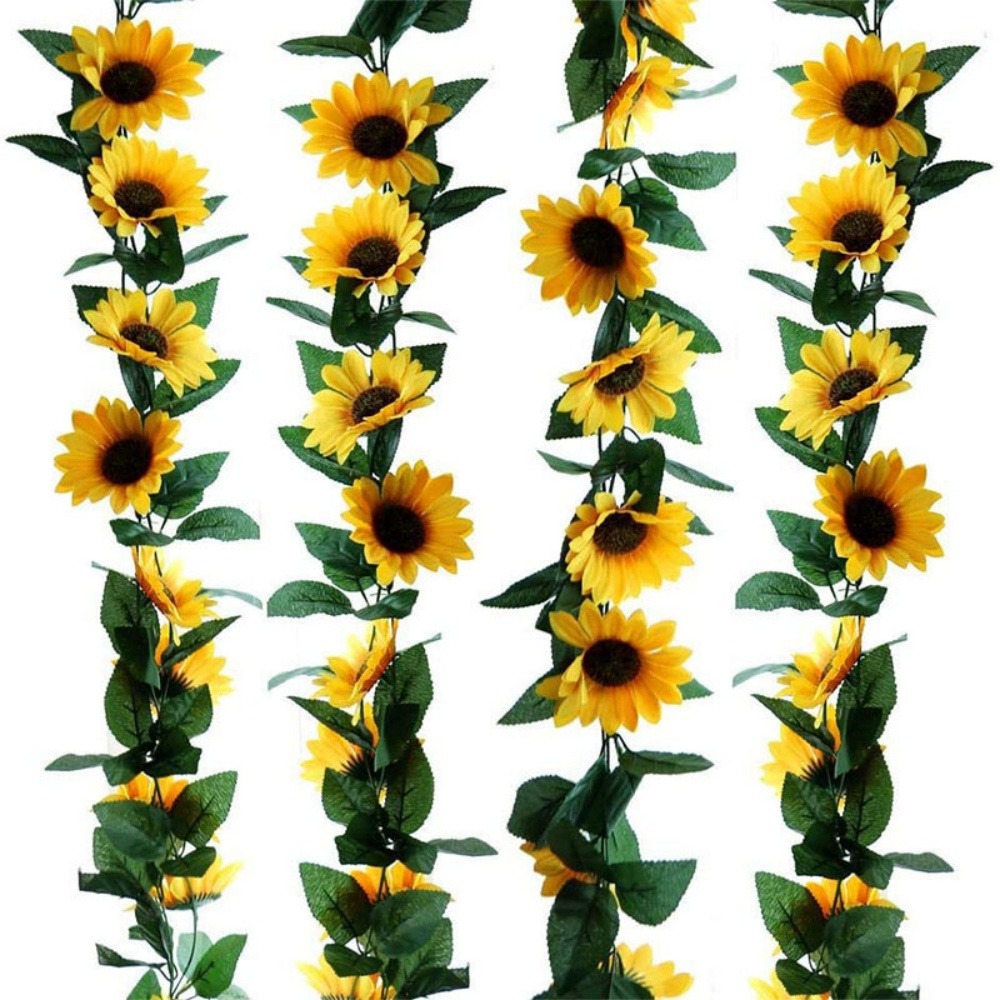 Vine de tournesols avec 10 grandes fleurs pour décorer les tuyaux 2 paquets dtopbuyage