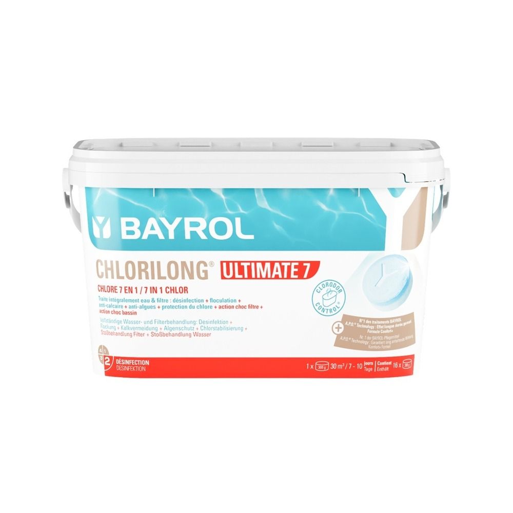 Galets 7en1 chlore lent et rapide 4.8kg - chlorilong ultimate 7