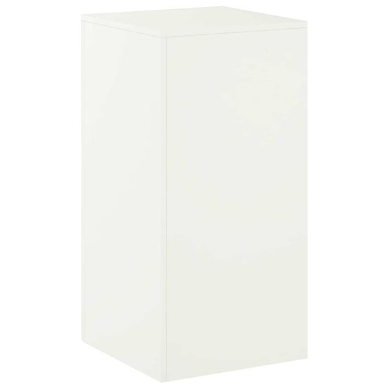 Support de plante blanc 40 x 40 x 80 cm acier
