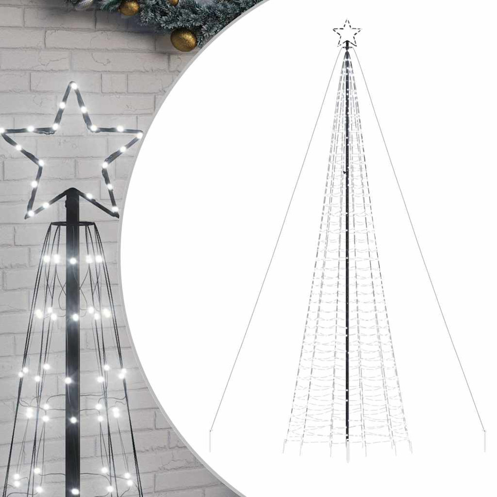 Sapin de noël à led avec pointes 1534 led blanc froid 500 cm