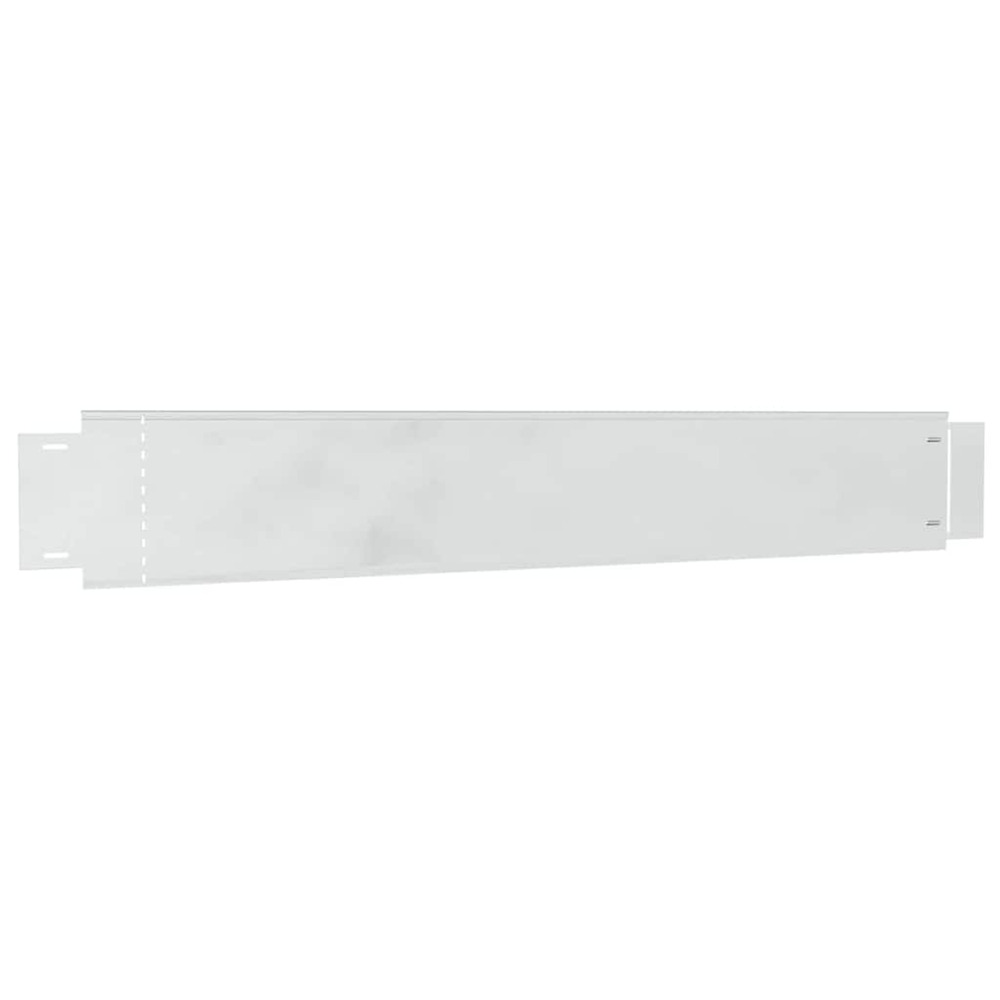 Clôture de pelouse couleur galvanisée 100 x 14 x 0,07 cm