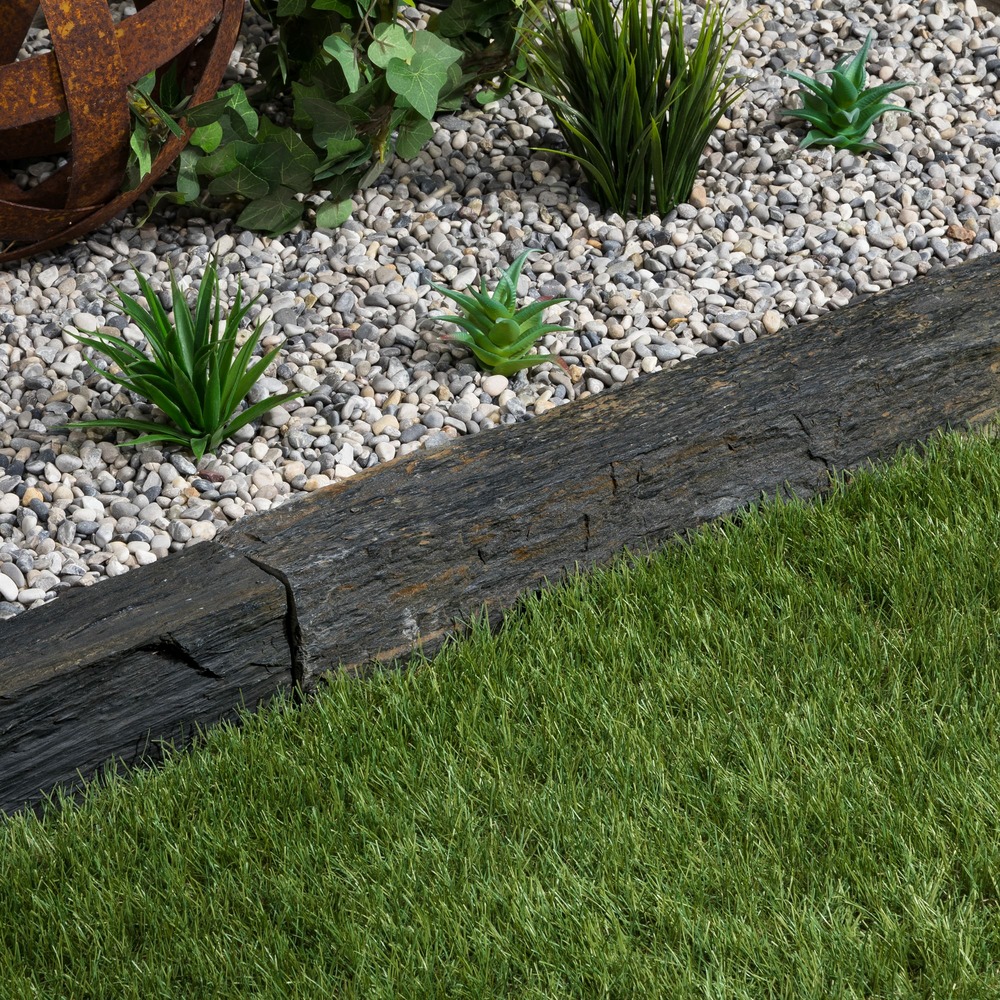 Bordure de jardin schiste 100x3-7x3-7 cm (à l'unité) - ro'ma nature