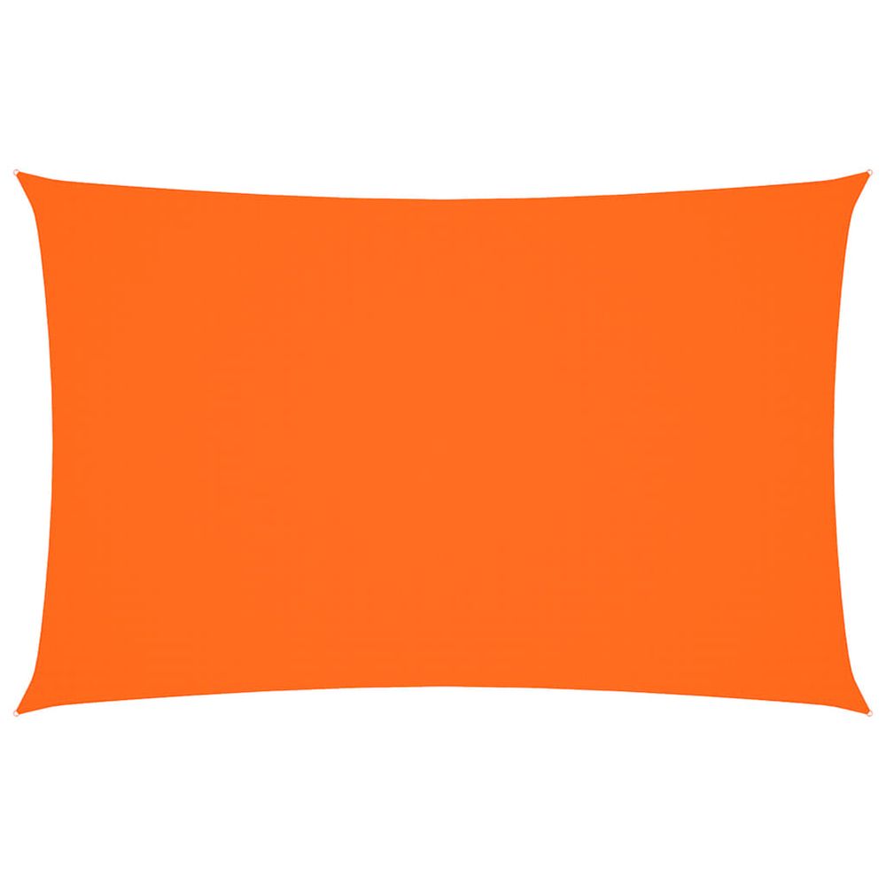 Voile de parasol tissu oxford rectangulaire 4x7 m orange