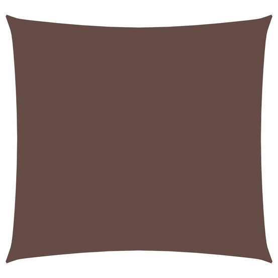 Voile de parasol tissu oxford carré 4x4 m marron
