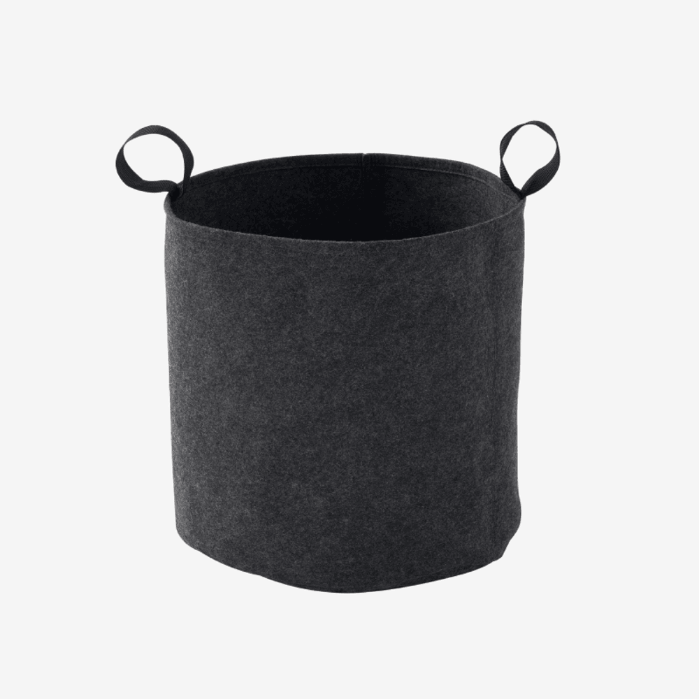Sac feutre geotextile 40cm gris anthracite