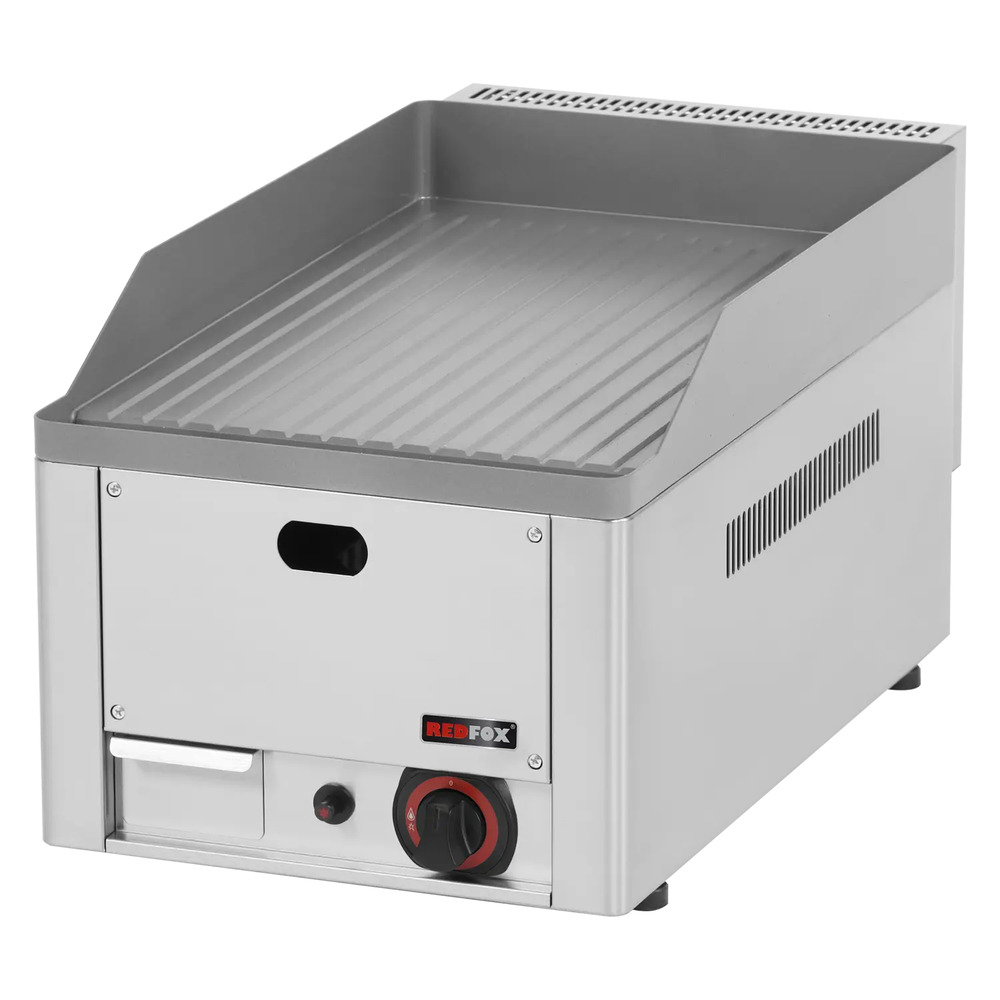 Plaque de cuisson 32x48 à gaz nervurée top ftr 30 g - redfox