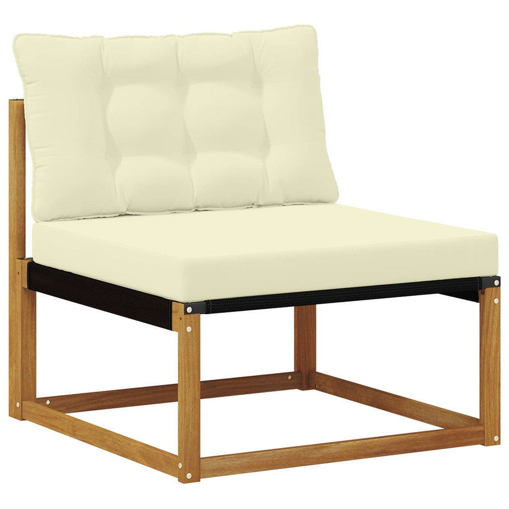 Sofa de milieu extérieur bois d'acacia massif naturel