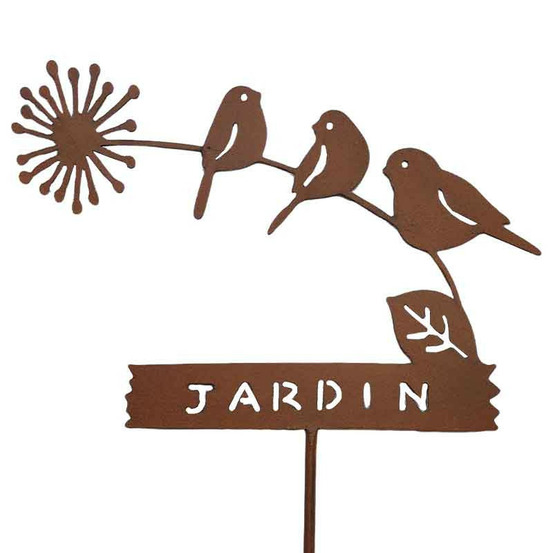 Tuteur déco jardin 34x115x2cm