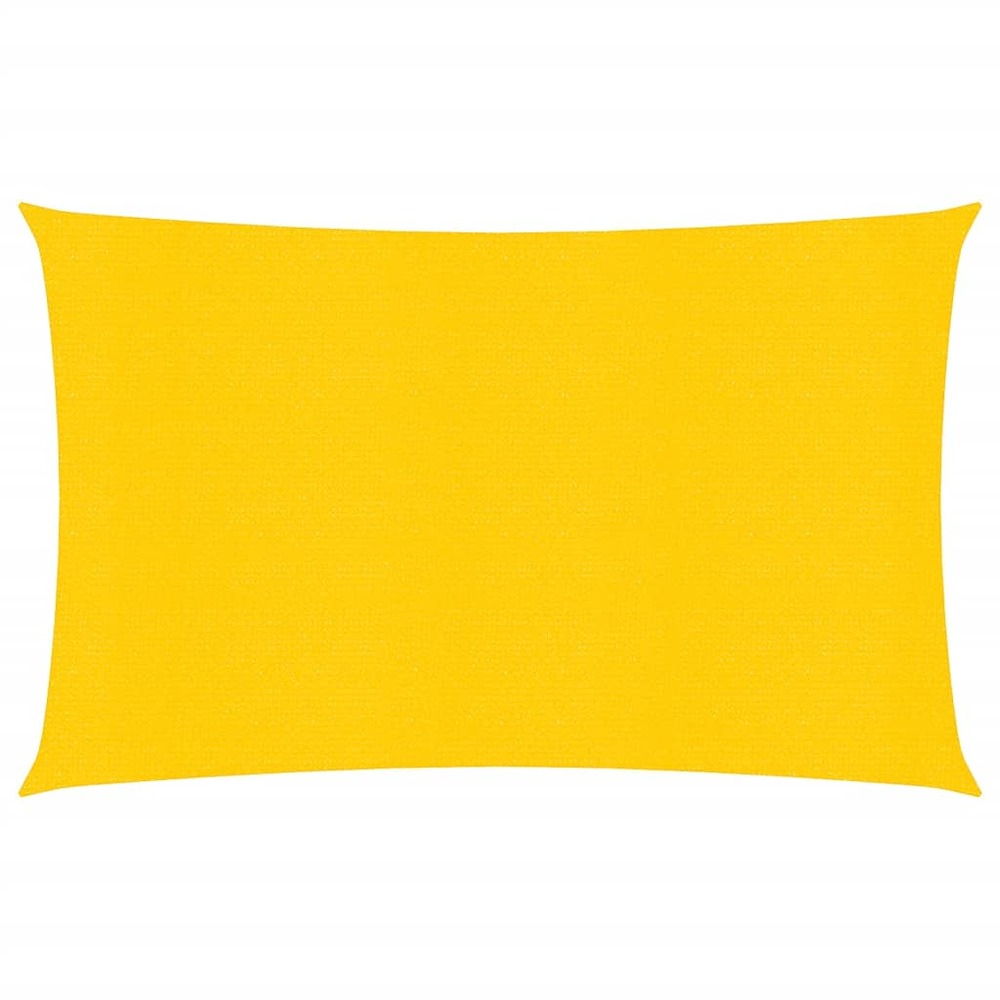 Voile toile d'ombrage parasol 160 g/m² pehd 2 x 4 m jaune