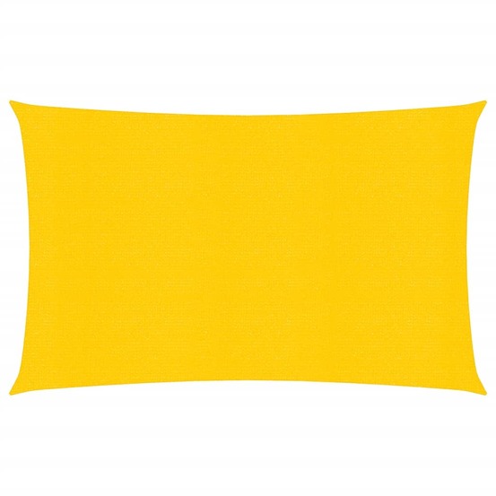 Voile toile d'ombrage parasol 160 g/m² pehd 2 x 4 m jaune