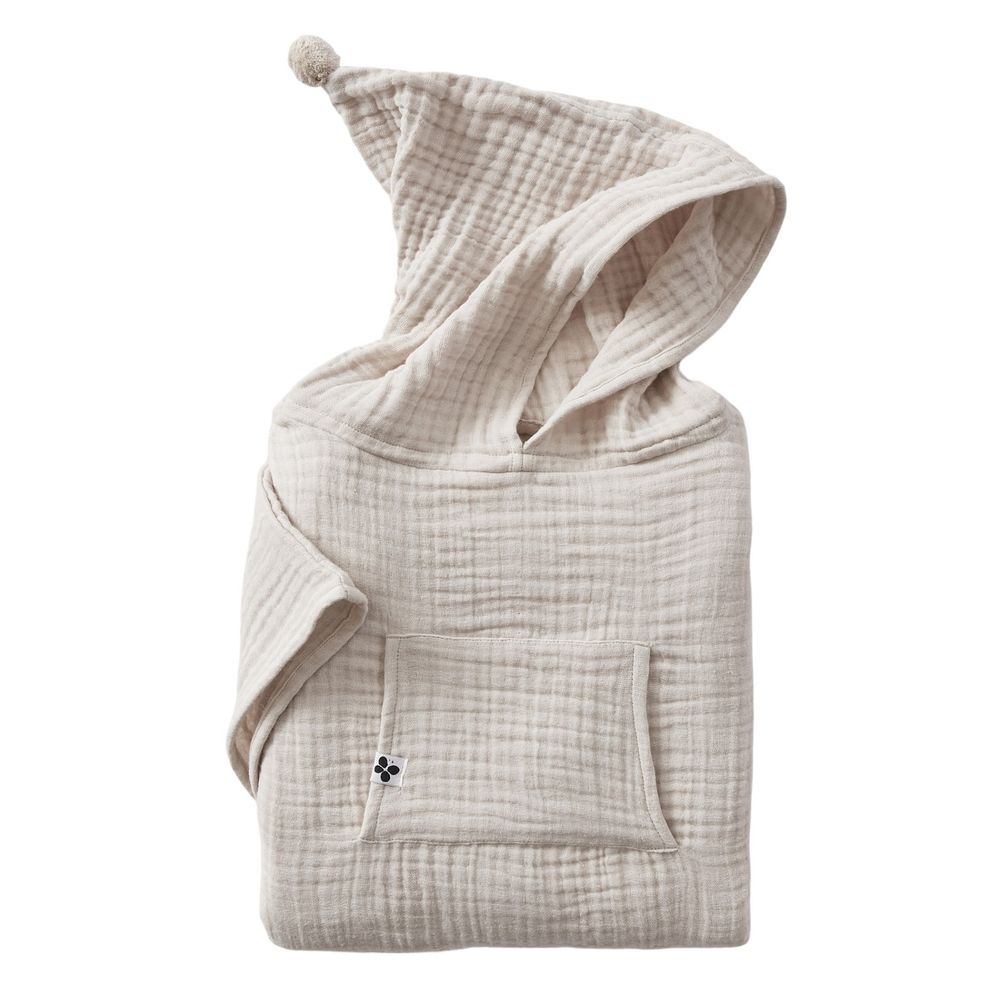 Petit poncho enfant mixte en gaze de coton gaia