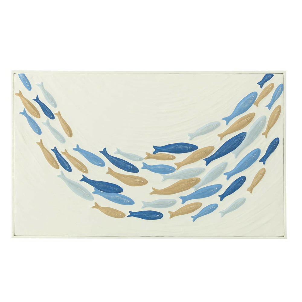 Déco murale banc de poisson 