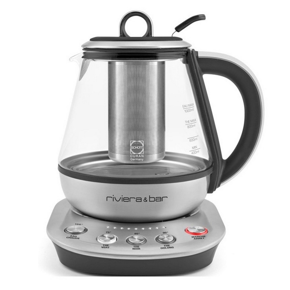 Théière bouilloire 2en1 1l 800w inox - bth440
