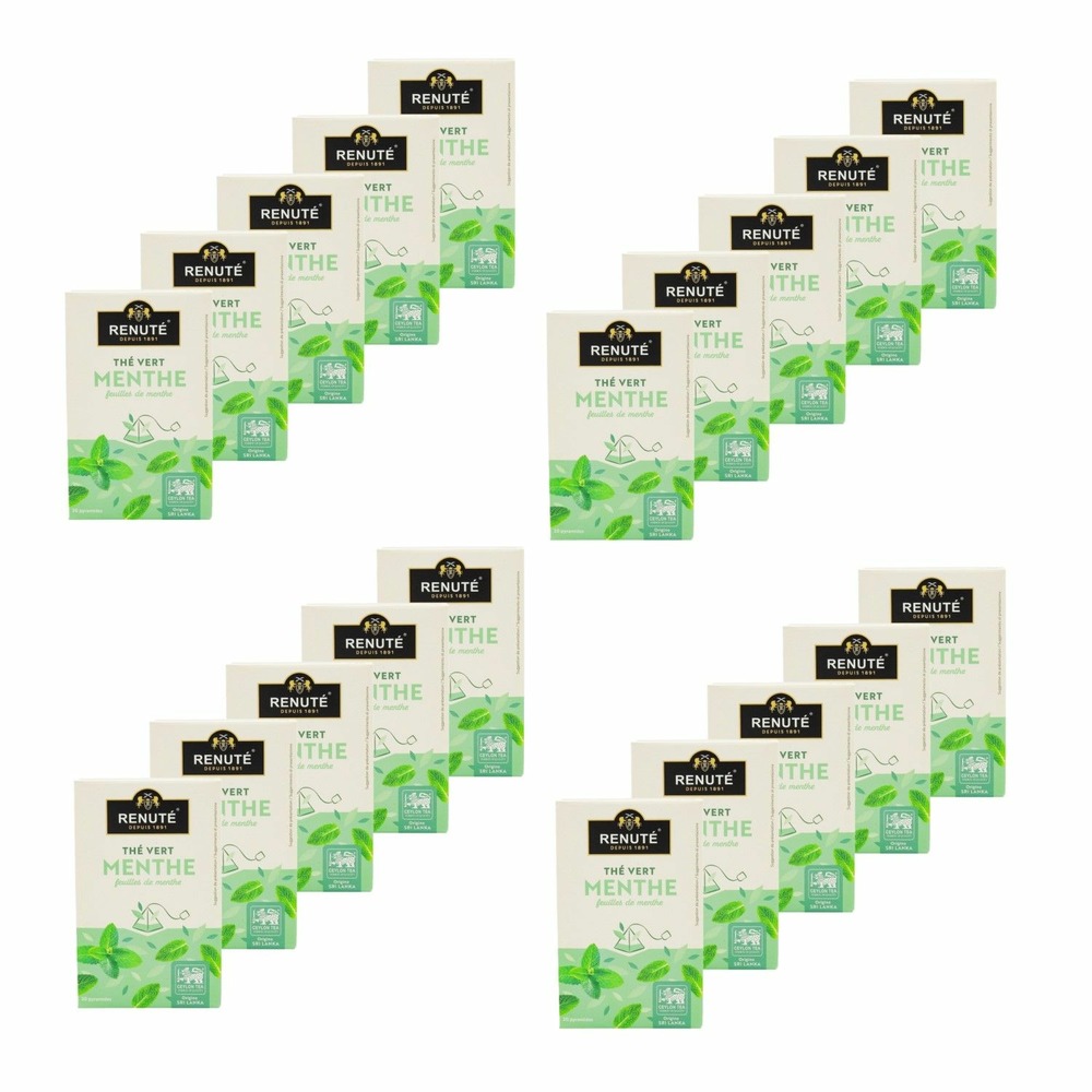 Thé vert à la menthe - 20 sachets - renuté
