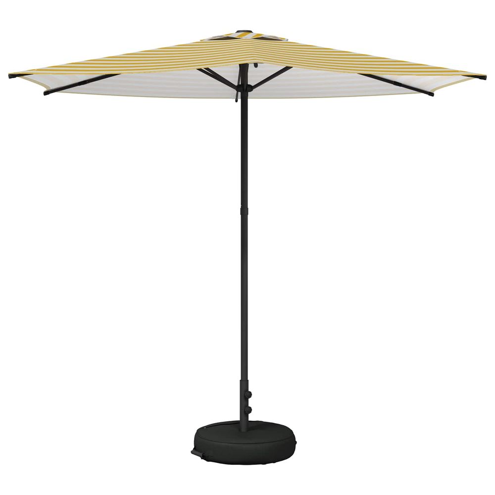 Parasol de jardin avec base rectangulaire 2,7 x 2,7 m polyester
