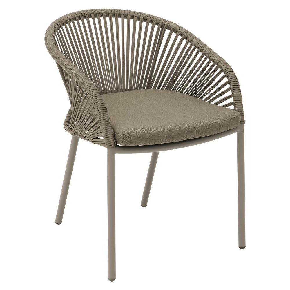 Fauteuil de jardin oryon empilable café