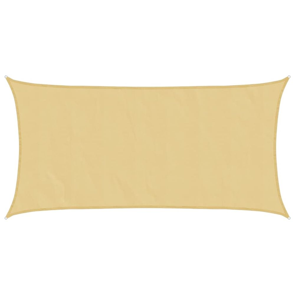 Voile d'ombrage sable 4x7 m 100 % polyester oxford