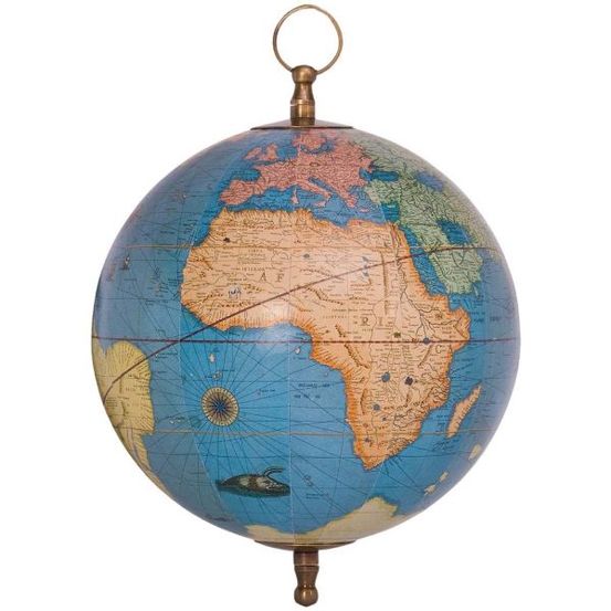 Globe terrestre à suspendre 10 cm