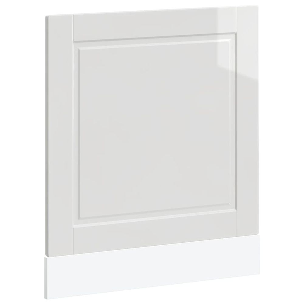 Panneau de lave-vaisselle porto blanc brillant 60x1,5x57 cm