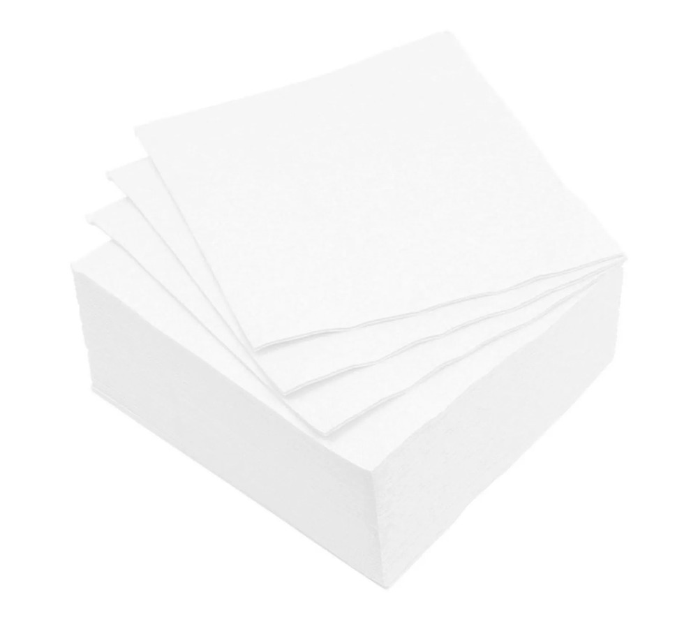 Lot de 40 serviettes en papier vitamina blanc