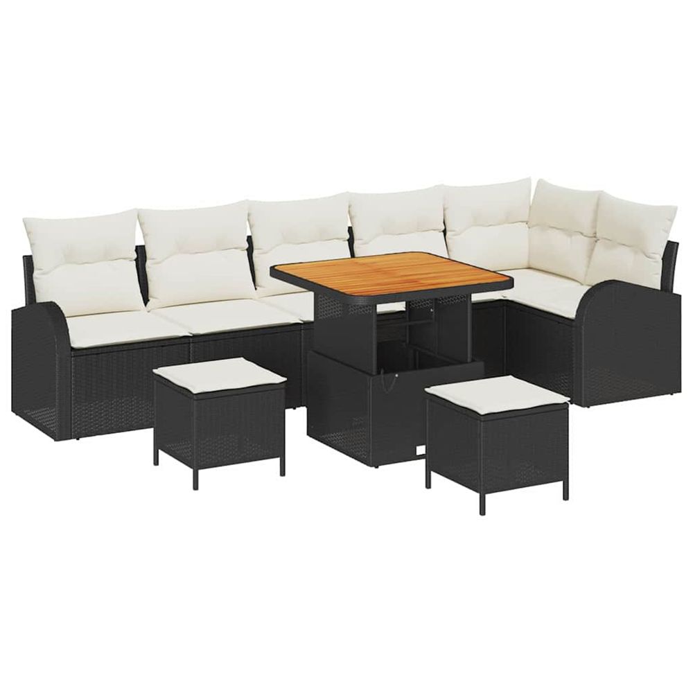 Ensemble de canapé de jardin 9 pc 8-nombre de places