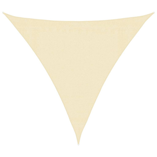 Voile d'ombrage 160 g/m² crème 3x3x3 m pehd