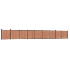 Panneau de clôture marron 1564x186 cm wpc