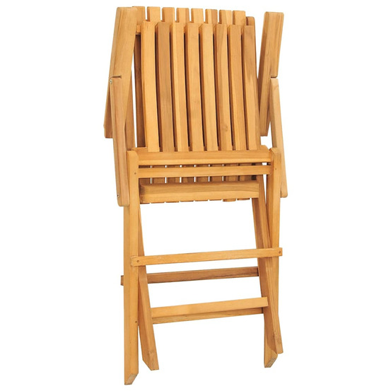 Chaises de jardin pliantes lot de 8 61x67x90cm bois massif teck