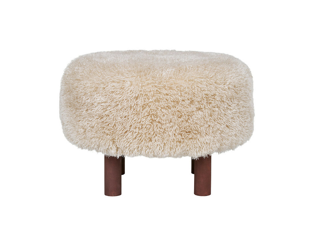 Mani - pouf - en fausse fourrure