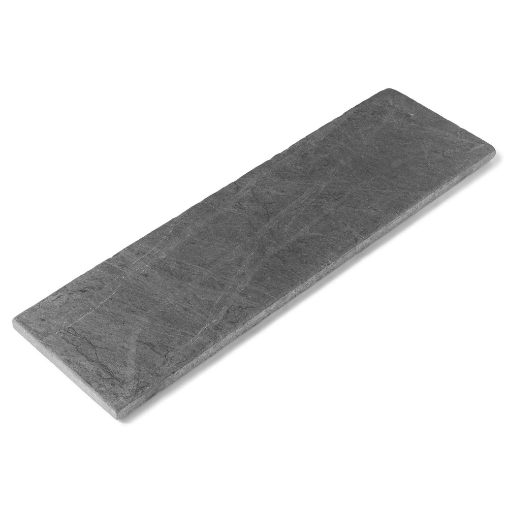 Margelle de piscine ardoise noire vieillie 100x30x3 cm bord droit (à l'unité) - ro'ma nature