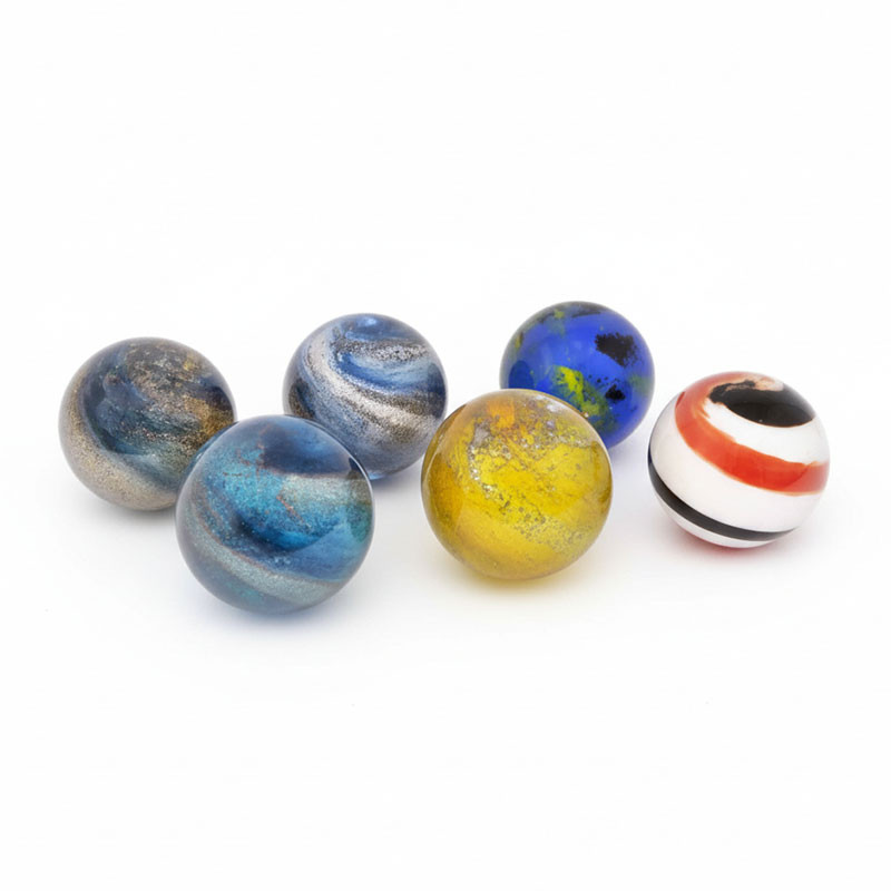 Lampe boule led galaxie verre blanc 14x14x14cm