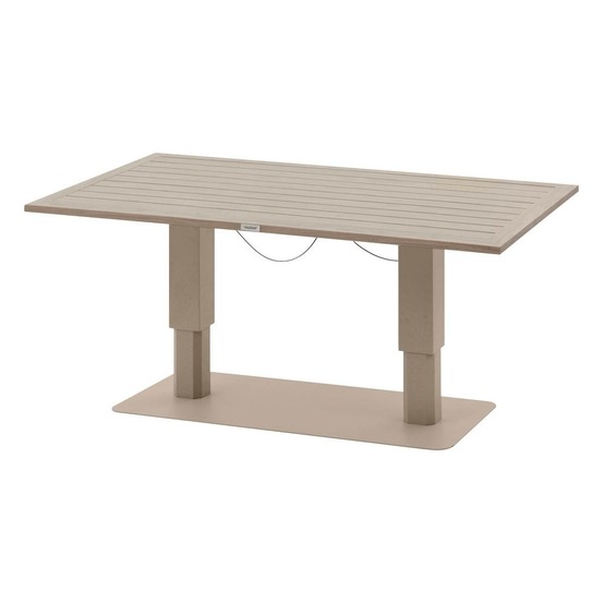 Table de jardin relevable rectangulaire