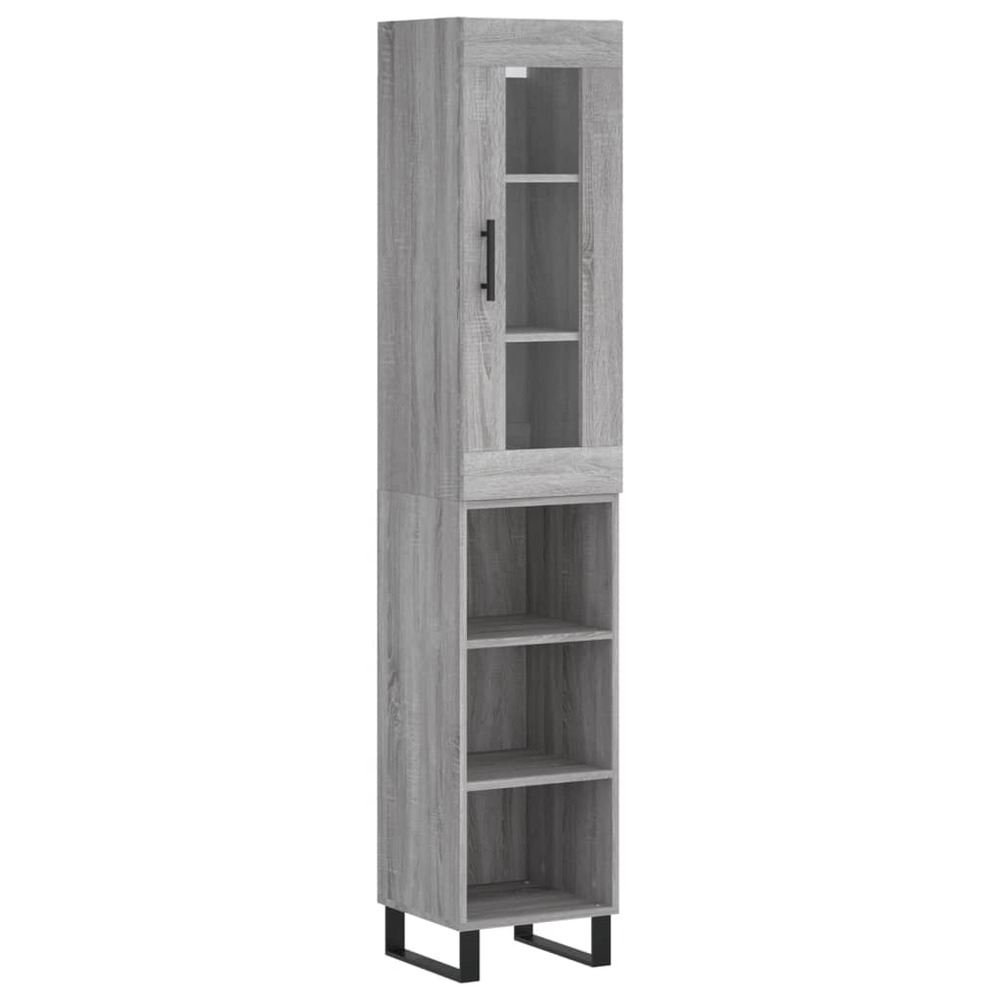 Buffet bahut commode armoire meuble de rangement organisateur cuisine salle de séjour salon haut sonoma 34,5 x 34 x 180 cm bo