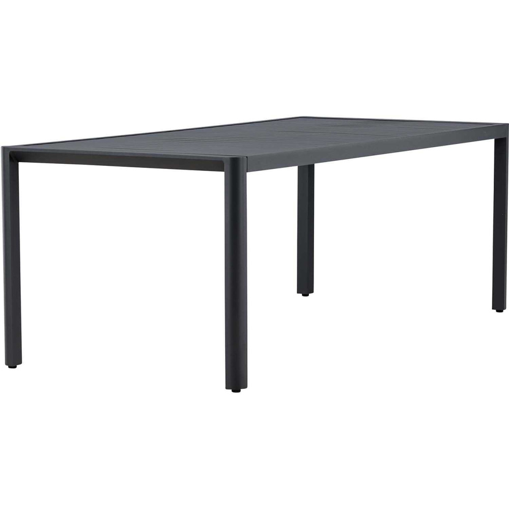 Table extérieure en aluminium 200 x 90 x 72 cm giardini noir