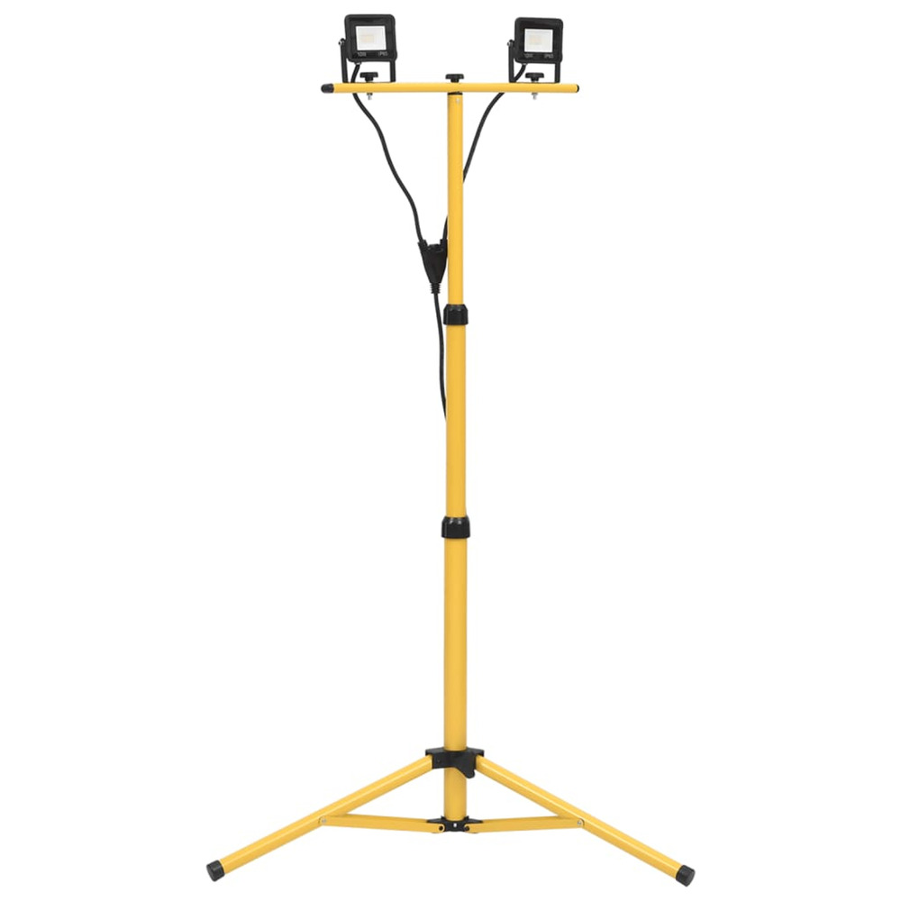 Projecteur à led avec trépied 2x10 w blanc froid