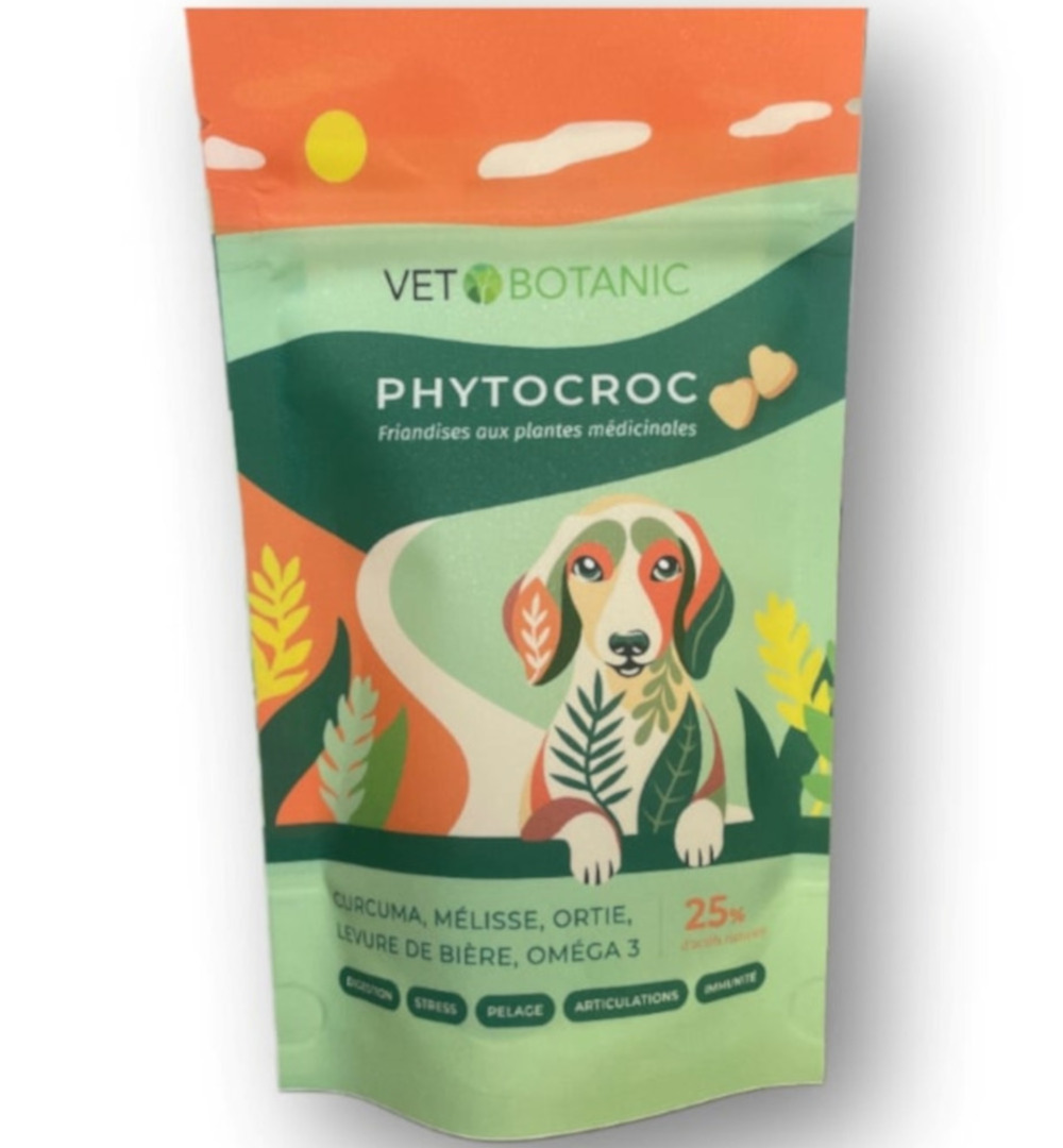 Friandise naturelle aux plantes pour chien - phytocroc