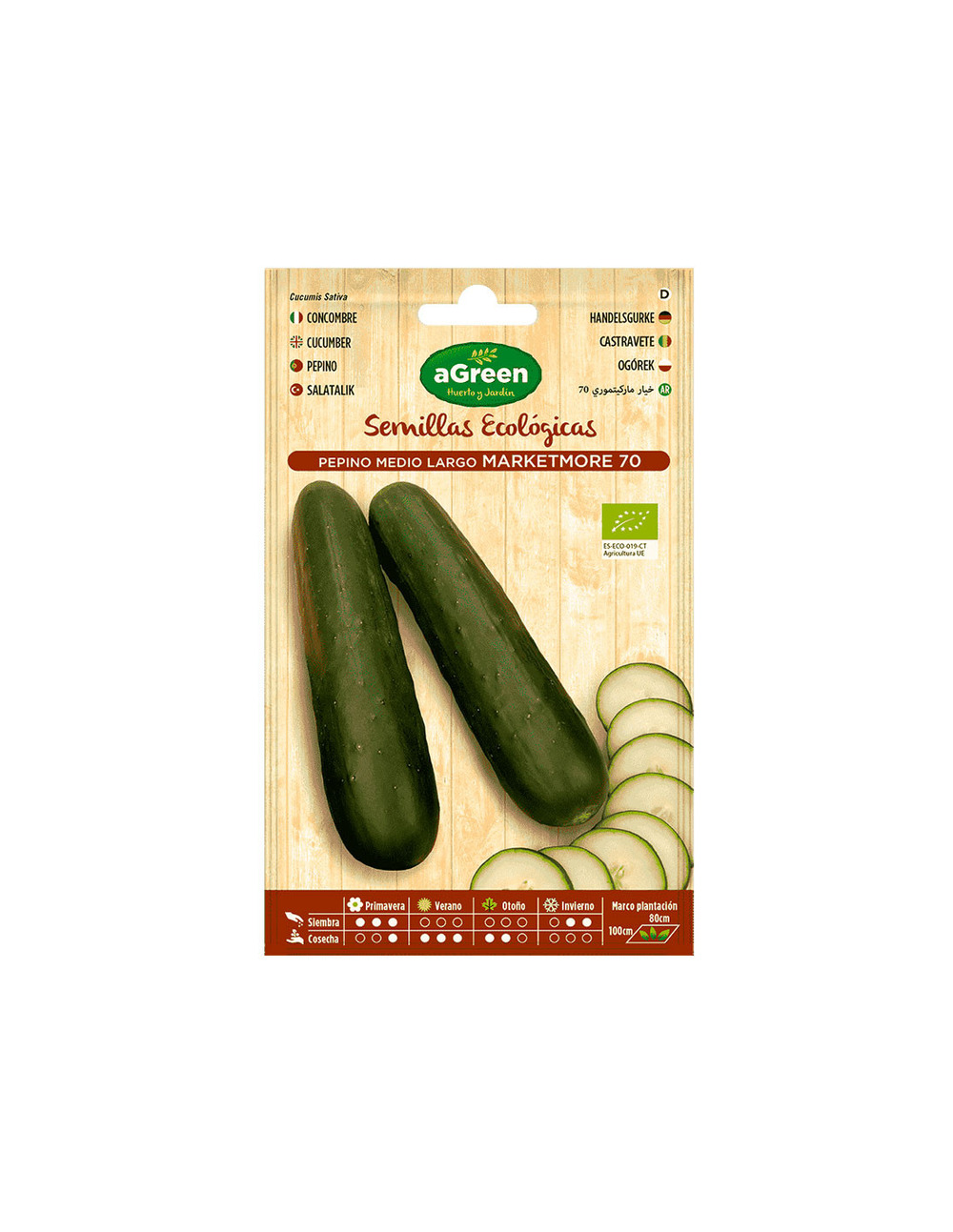 10 sachet de semences de concombre eco marketmore agreen