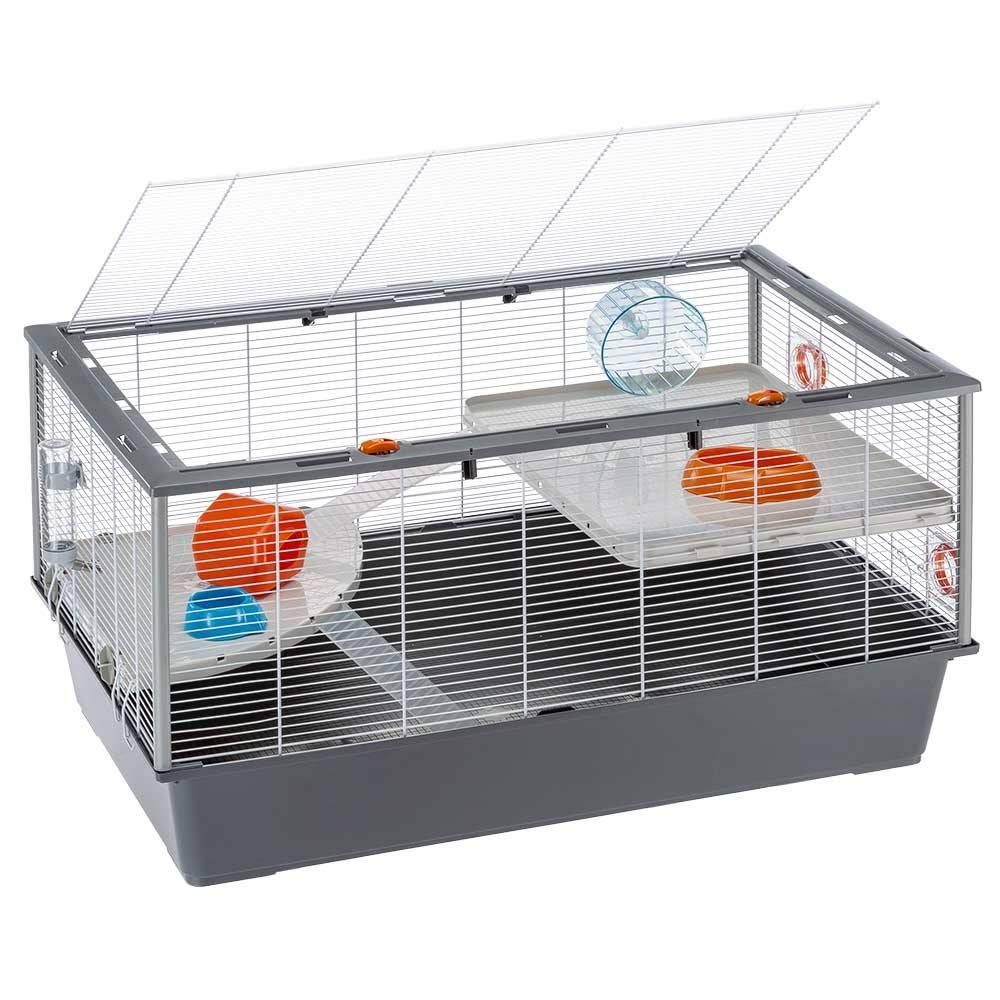 Cage à hamsters ferplast criceti 100 spacieuse accessoirisée robuste plusieurs niveaux