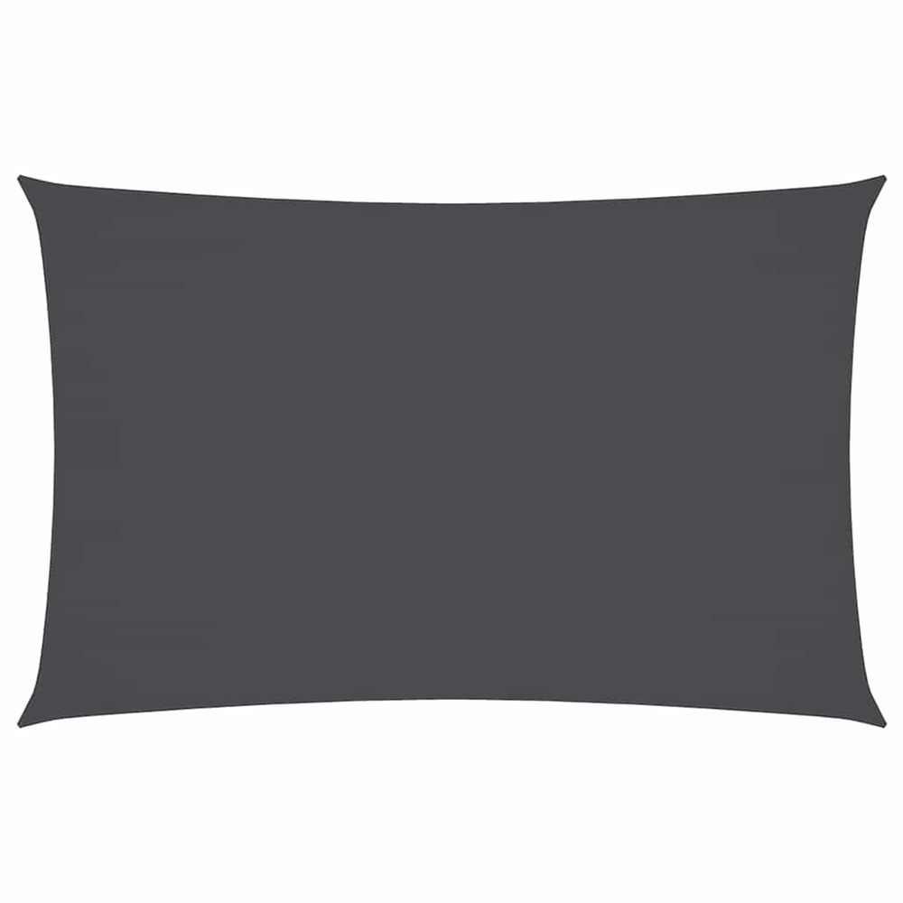 Voile de parasol tissu oxford rectangulaire 3,5x5 m anthracite