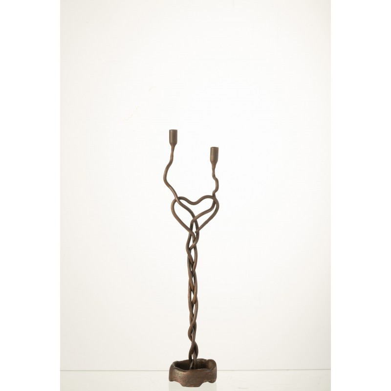 Chandelier en métal bronze 9x8x48.5 cm