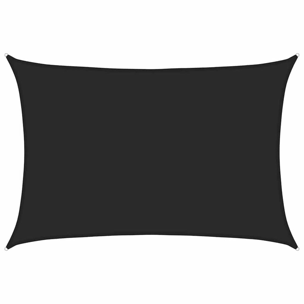 Voile d'ombrage 160 g/m² noir 5x7 m pehd