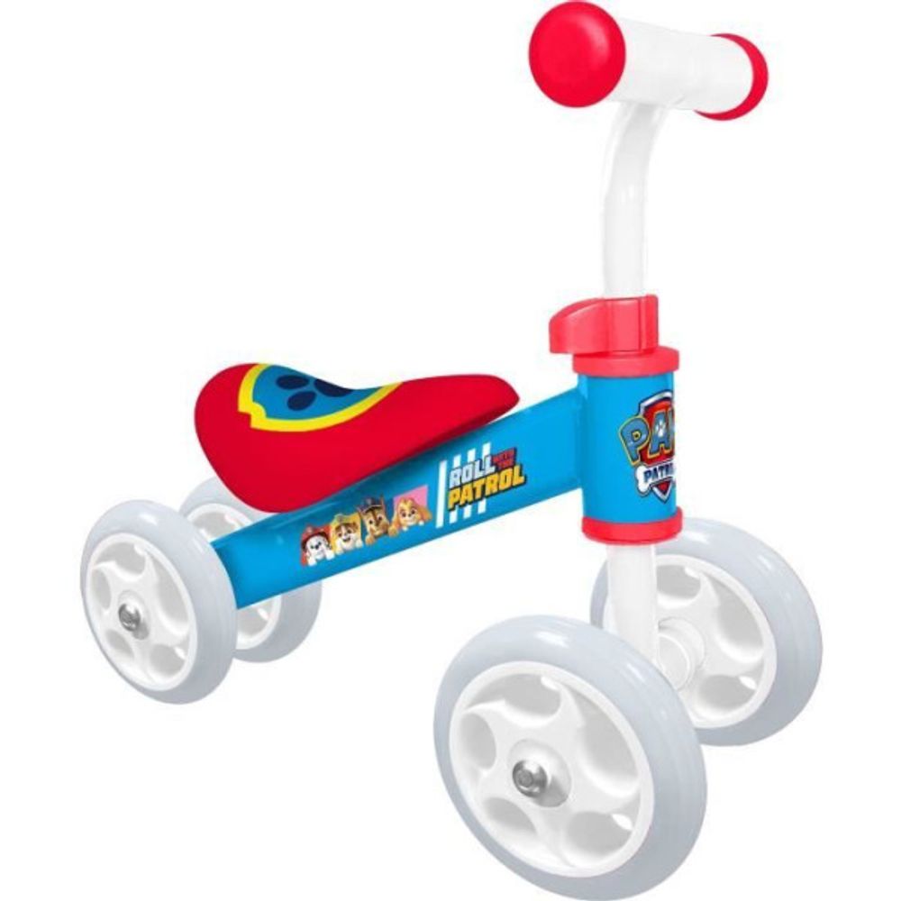 Porteur trotteur draisienne 4 roues - - pat patrouille - ma premiére draisienne baby walker - bleu et rouge