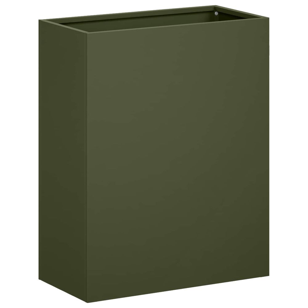 Cache-pot de jardin vert olive 40 x 20 x 40 cm