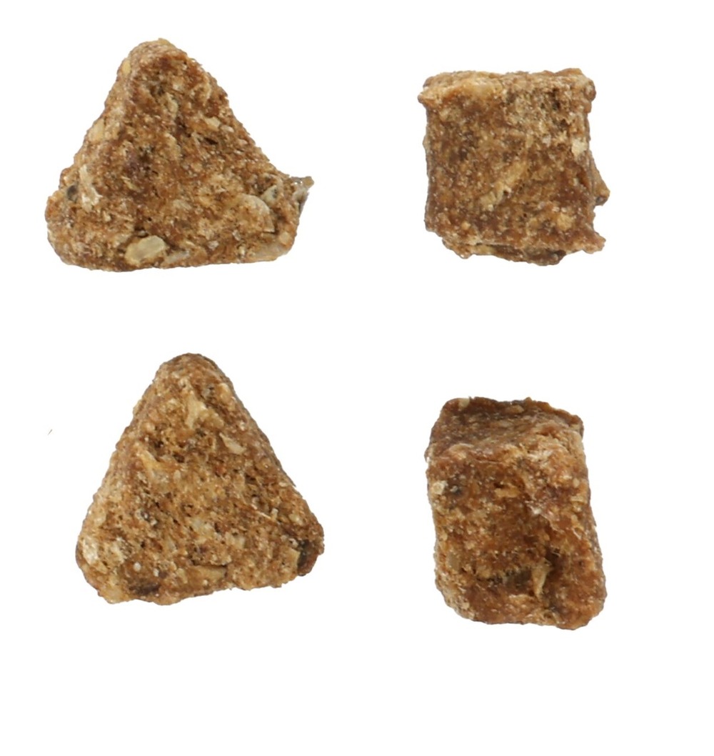 Friandises nature triangles avec cabillaud