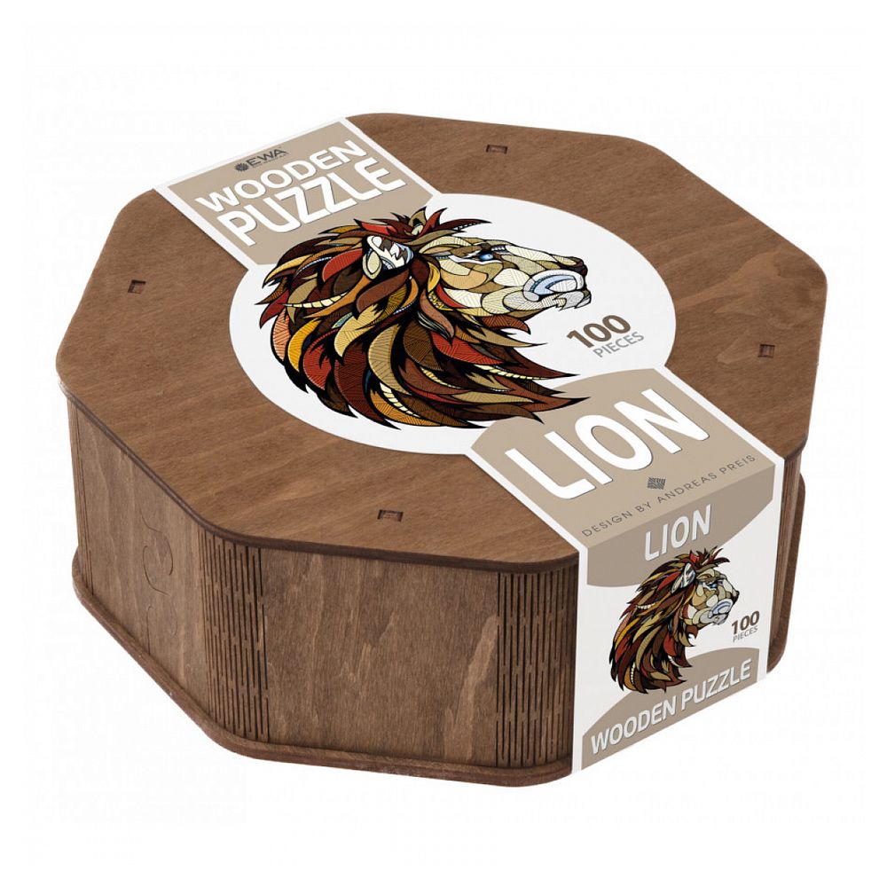 Puzzle lion ewa - 100 pièces